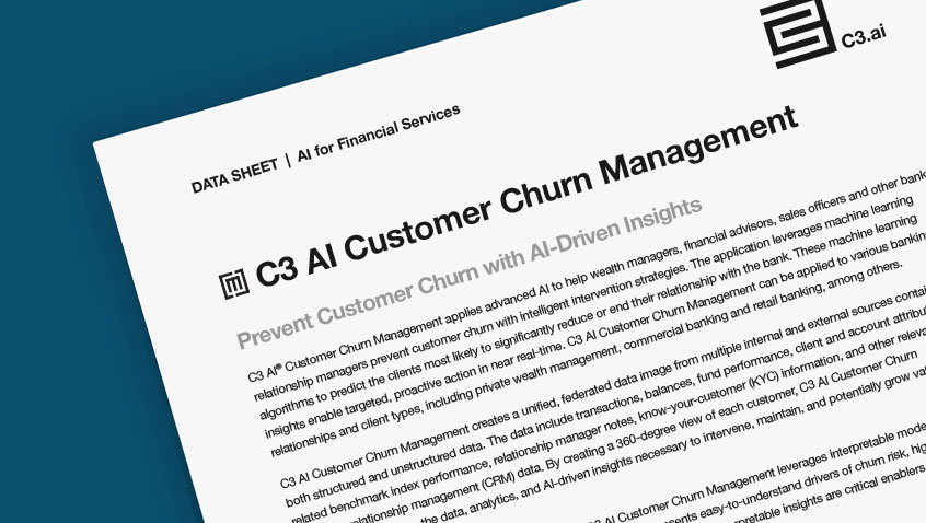 C3 AI Customer Churn Management